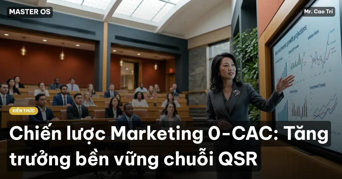 Chiến lược Marketing 0-CAC: Tăng trưởng bền vững chuỗi QSR
