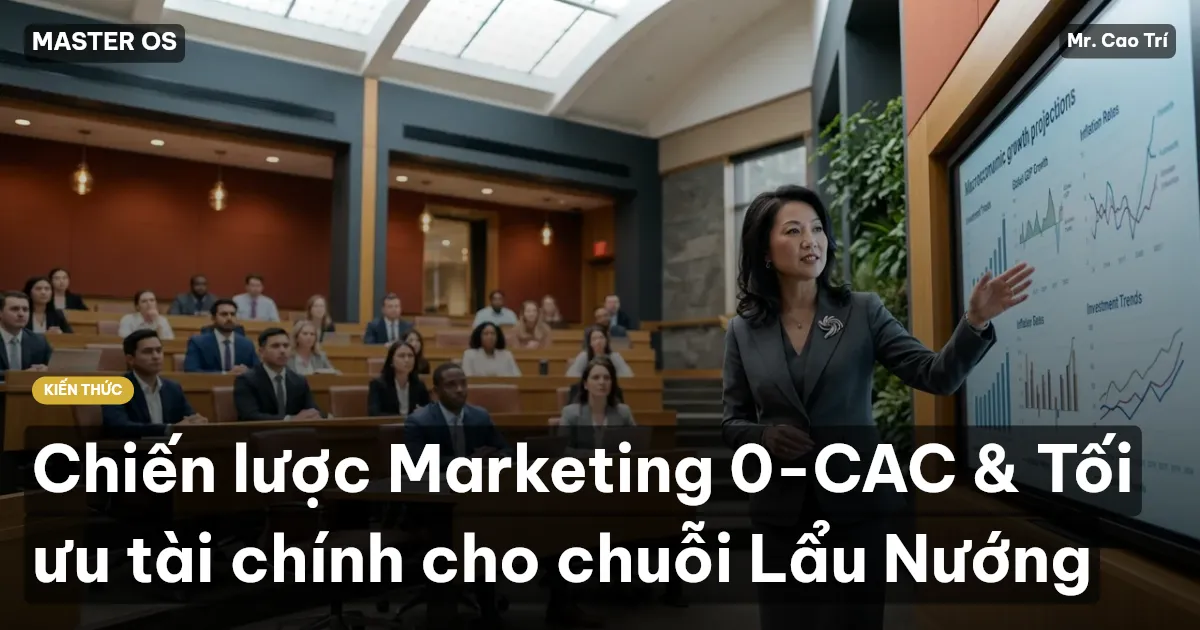 Chiến lược Marketing 0-CAC & Tối ưu tài chính cho chuỗi Lẩu Nướng