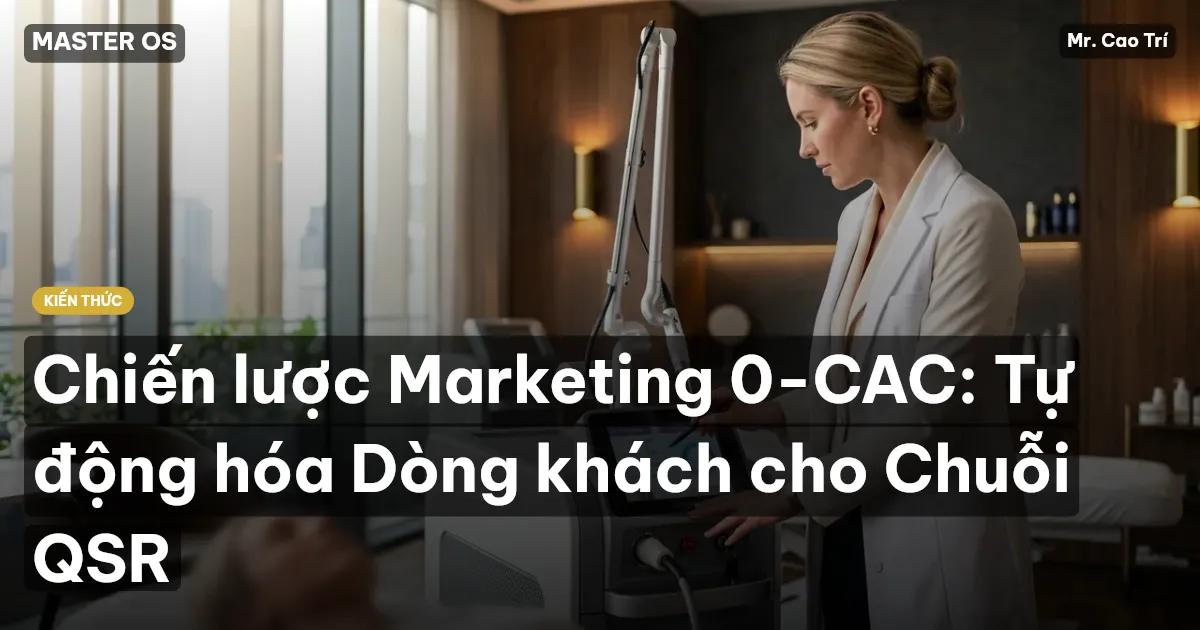 Chiến lược Marketing 0-CAC: Tự động hóa Dòng khách cho Chuỗi QSR