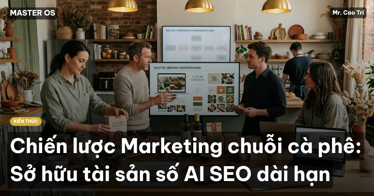 Chiến lược Marketing chuỗi cà phê: Sở hữu tài sản số AI SEO dài hạn
