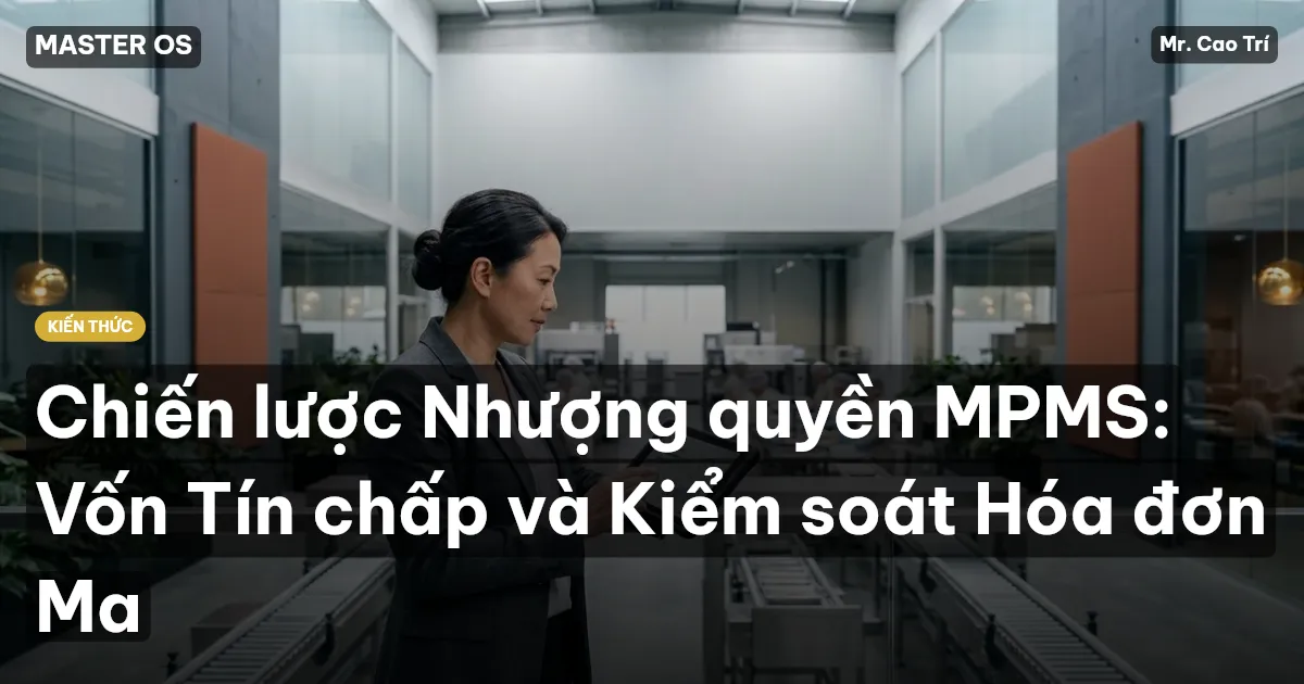 Chiến lược Nhượng quyền MPMS: Vốn Tín chấp và Kiểm soát Hóa đơn Ma