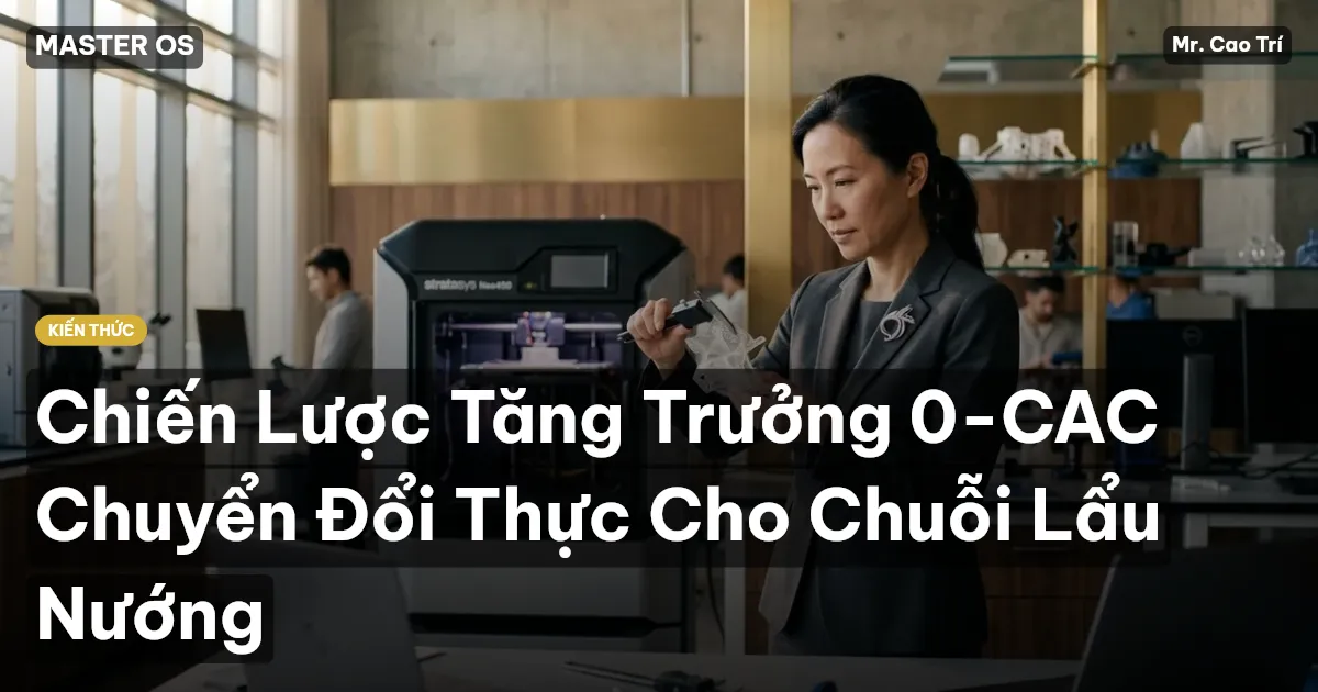 Chiến Lược Tăng Trưởng 0-CAC Chuyển Đổi Thực Cho Chuỗi Lẩu Nướng