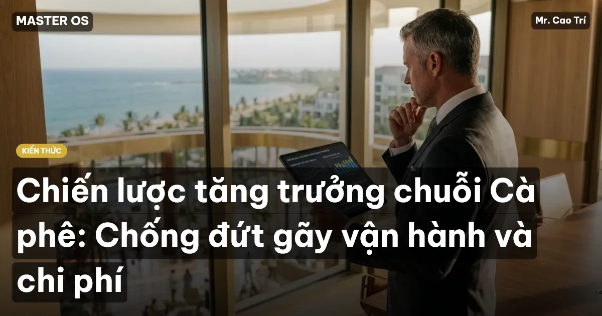 Chiến lược tăng trưởng chuỗi Cà phê: Chống đứt gãy vận hành và chi phí