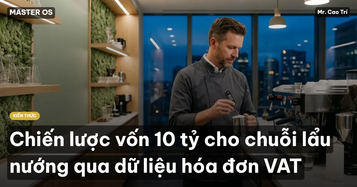 Chiến lược vốn 10 tỷ cho chuỗi lẩu nướng qua dữ liệu hóa đơn VAT