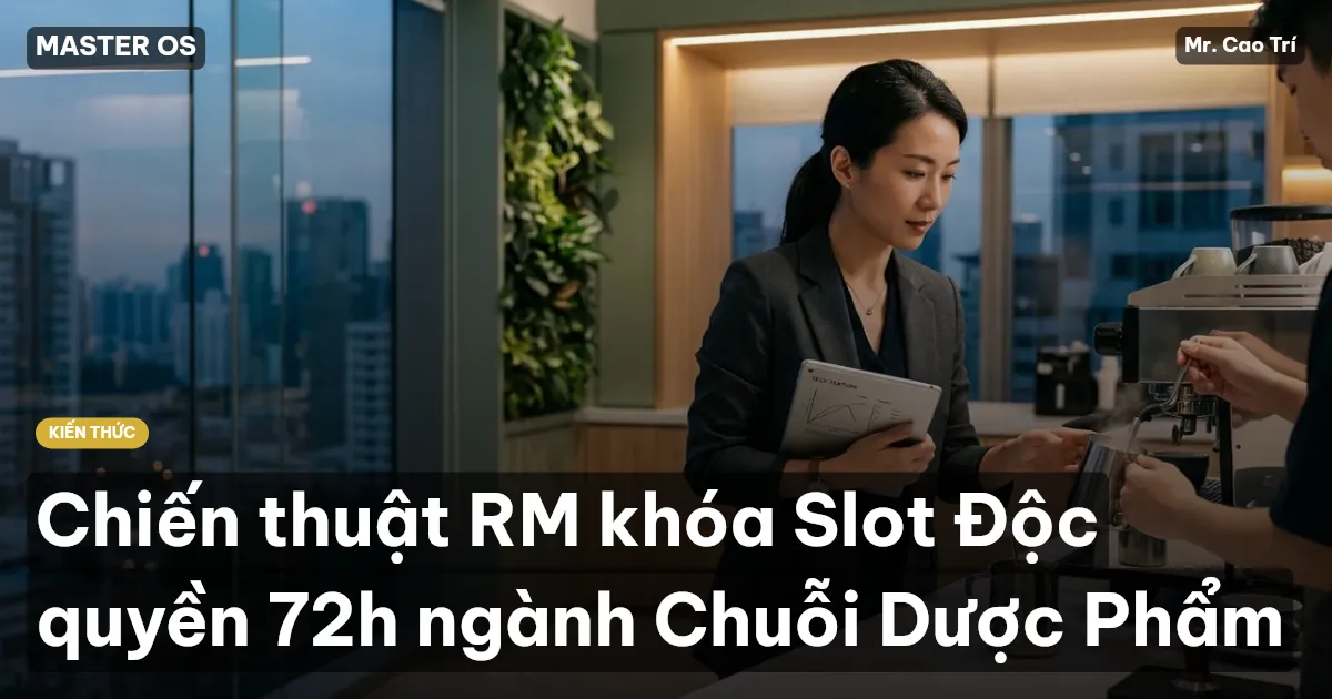 Chiến thuật RM khóa Slot Độc quyền 72h ngành Chuỗi Dược Phẩm