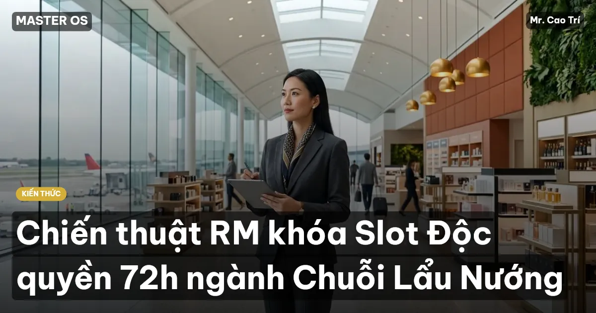 Chiến thuật RM khóa Slot Độc quyền 72h ngành Chuỗi Lẩu Nướng