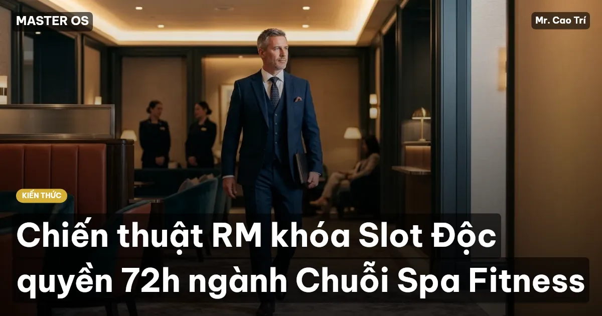 Chiến thuật RM khóa Slot Độc quyền 72h ngành Chuỗi Spa Fitness