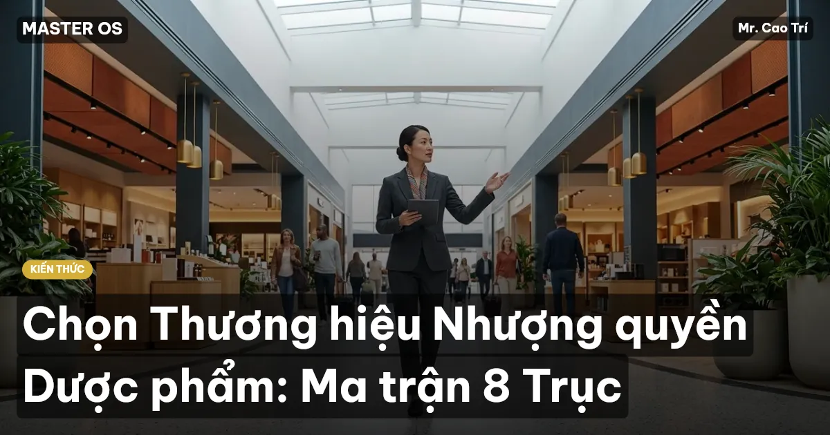 Chọn Thương hiệu Nhượng quyền Dược phẩm: Ma trận 8 Trục