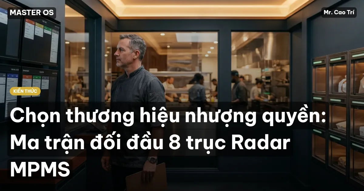 Chọn thương hiệu nhượng quyền: Ma trận đối đầu 8 trục Radar MPMS