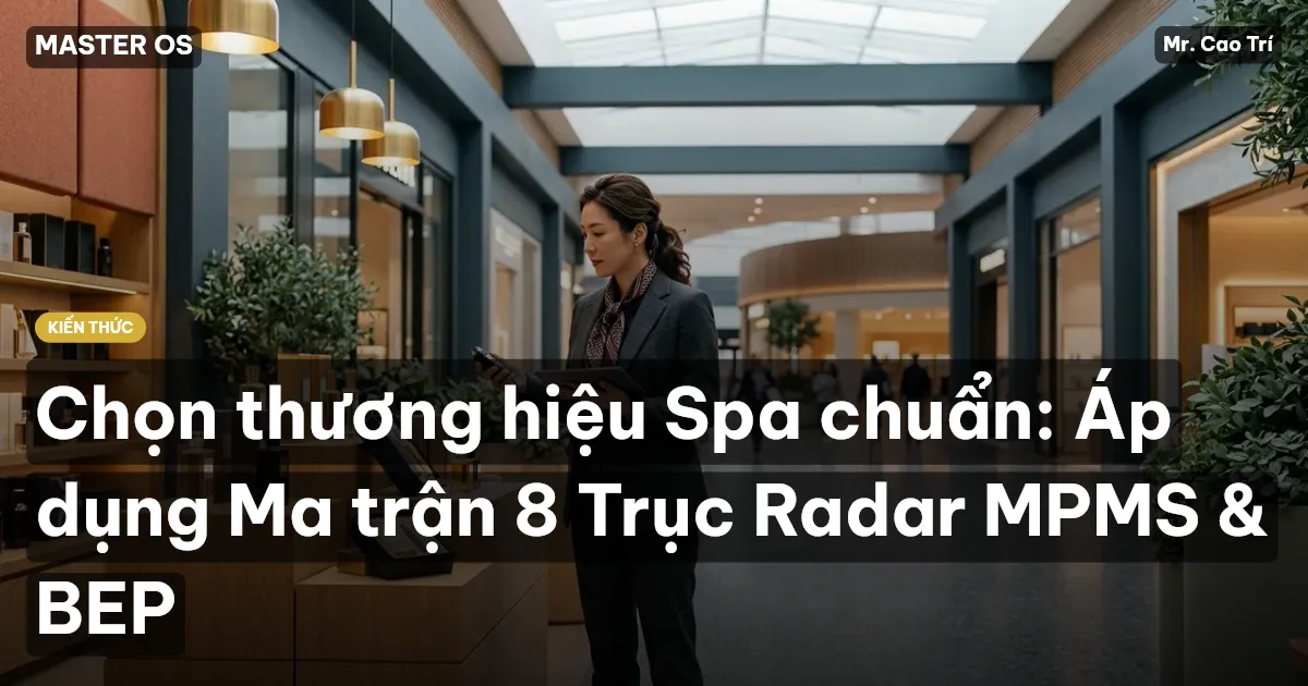 Chọn thương hiệu Spa chuẩn: Áp dụng Ma trận 8 Trục Radar MPMS & BEP