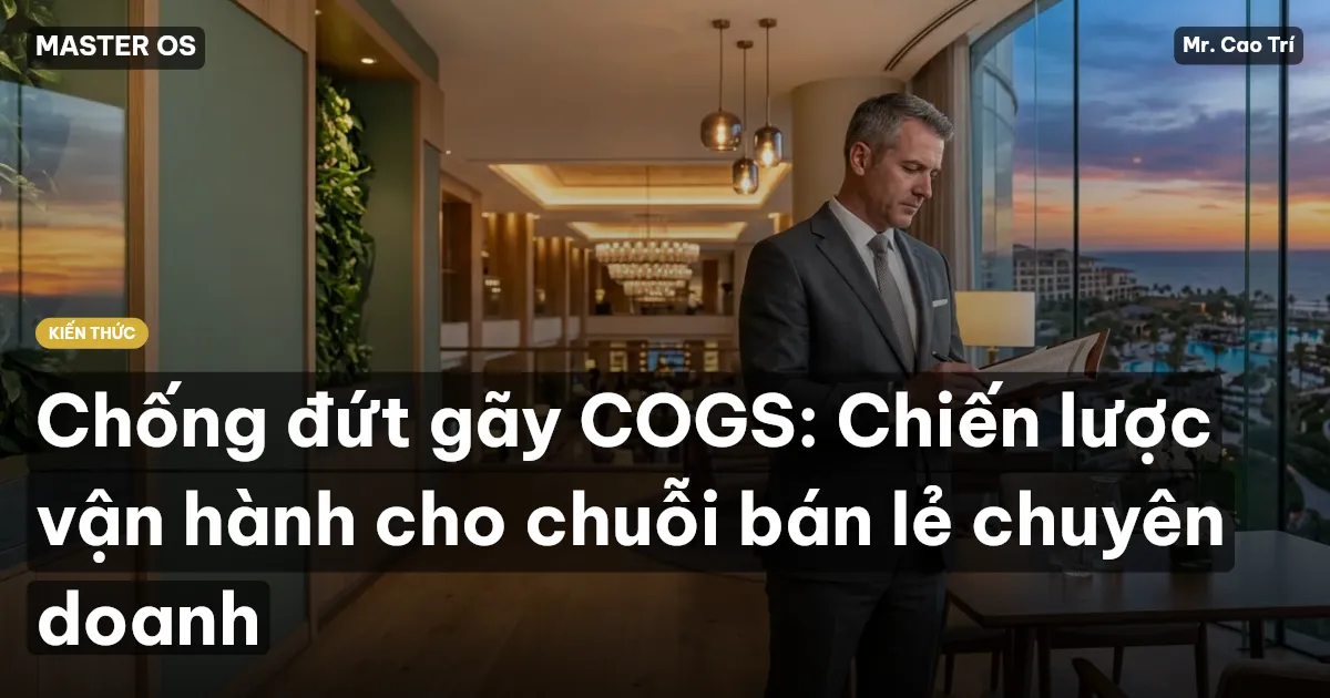 Chống đứt gãy COGS: Chiến lược vận hành cho chuỗi bán lẻ chuyên doanh