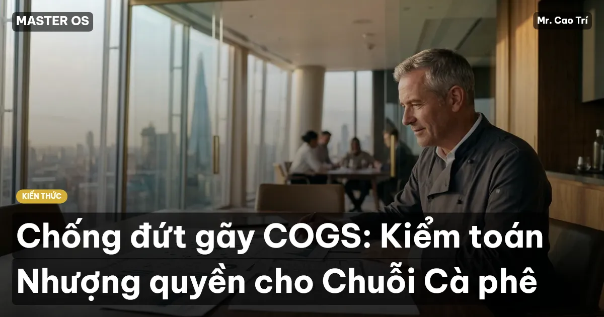 Chống đứt gãy COGS: Kiểm toán Nhượng quyền cho Chuỗi Cà phê