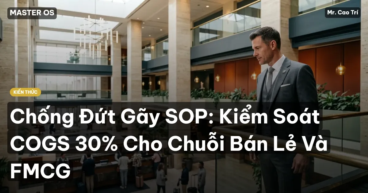 Chống Đứt Gãy SOP: Kiểm Soát COGS 30% Cho Chuỗi Bán Lẻ Và FMCG