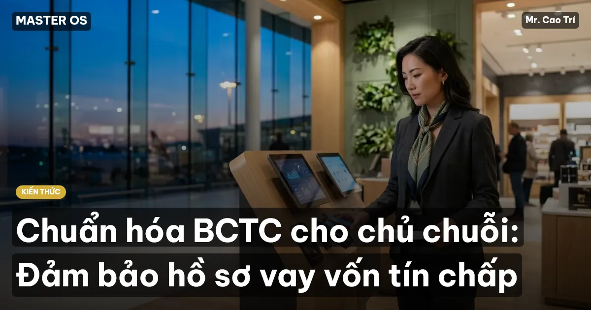 Chuẩn hóa BCTC cho chủ chuỗi: Đảm bảo hồ sơ vay vốn tín chấp