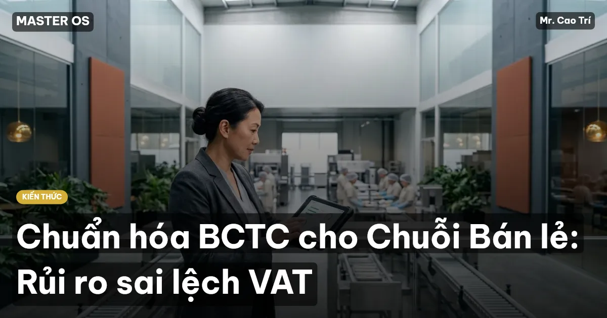 Chuẩn hóa BCTC cho Chuỗi Bán lẻ: Rủi ro sai lệch VAT