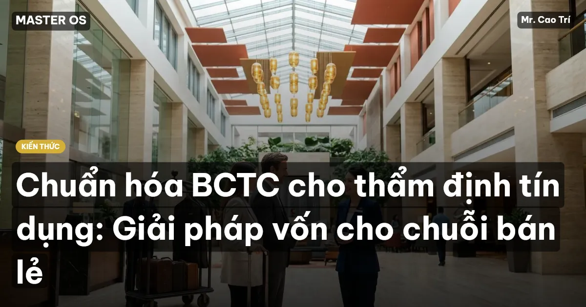 Chuẩn hóa BCTC cho thẩm định tín dụng: Giải pháp vốn cho chuỗi bán lẻ