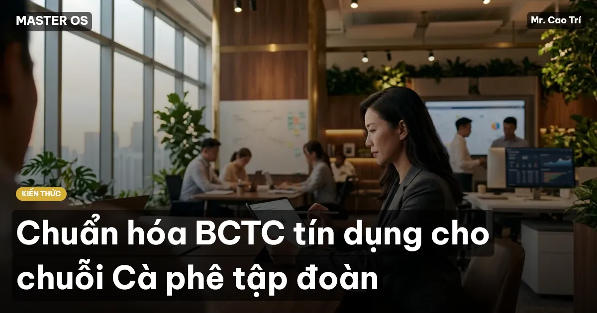 Chuẩn hóa BCTC tín dụng cho chuỗi Cà phê tập đoàn