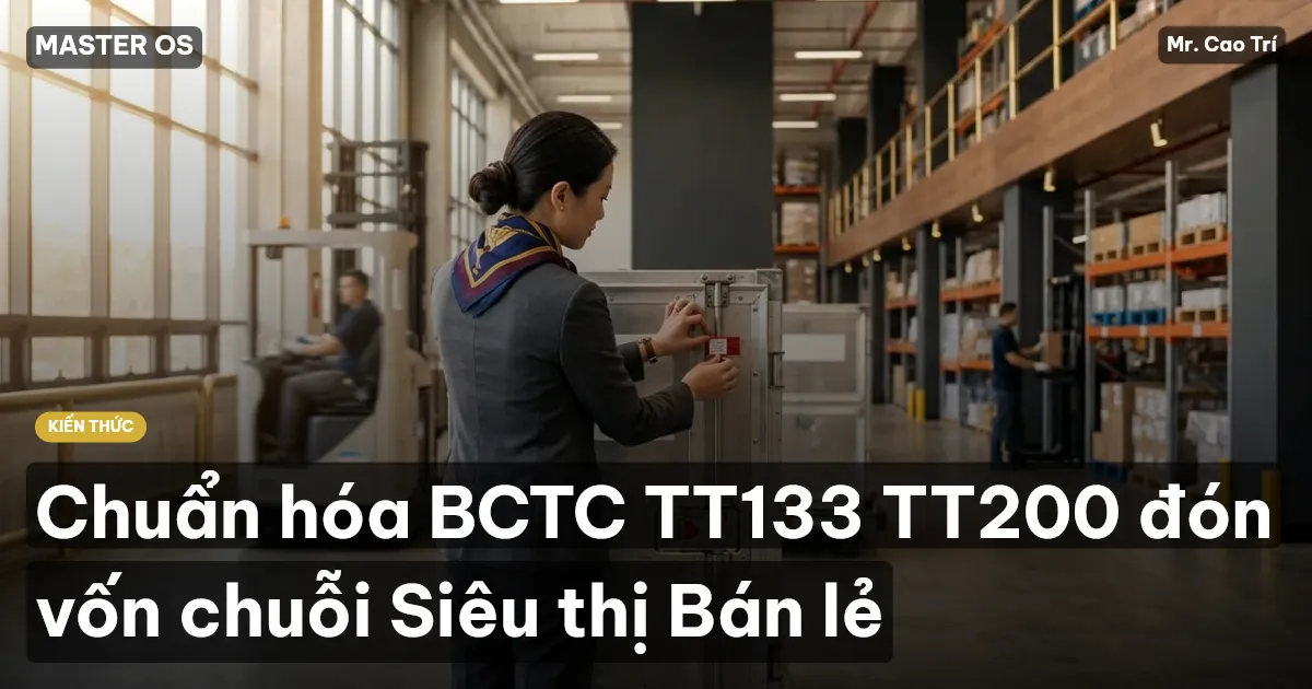 Chuẩn hóa BCTC TT133 TT200 đón vốn chuỗi Siêu thị Bán lẻ