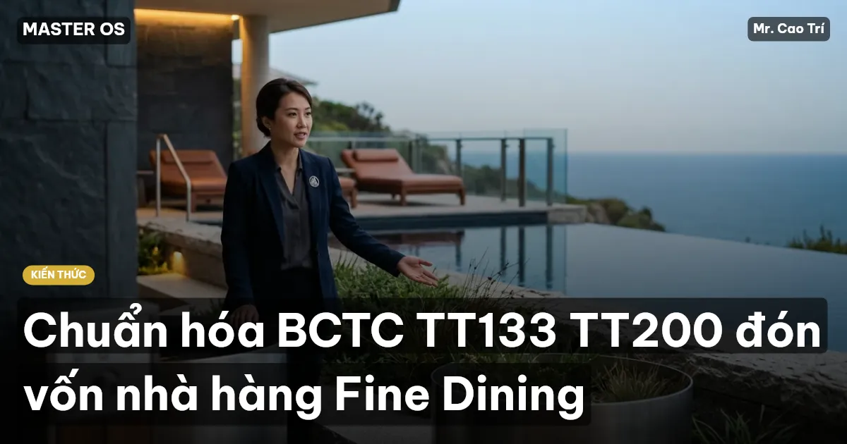 Chuẩn hóa BCTC TT133 TT200 đón vốn nhà hàng Fine Dining