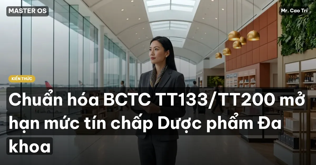 Chuẩn hóa BCTC TT133/TT200 mở hạn mức tín chấp Dược phẩm Đa khoa