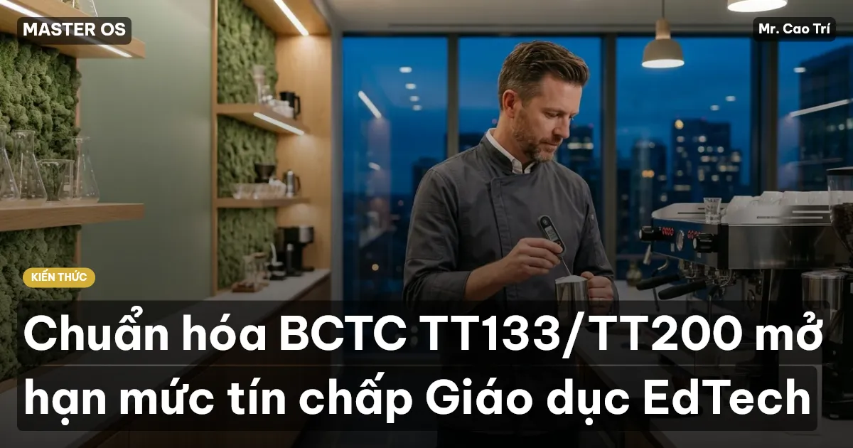 Chuẩn hóa BCTC TT133/TT200 mở hạn mức tín chấp Giáo dục EdTech