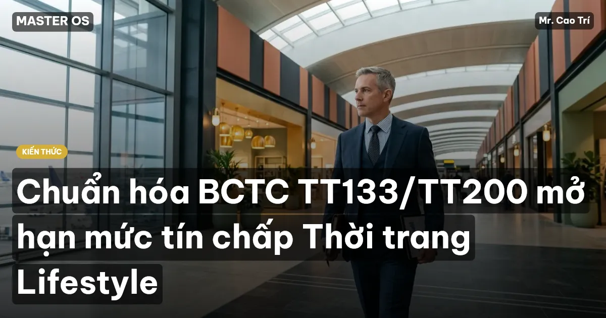 Chuẩn hóa BCTC TT133/TT200 mở hạn mức tín chấp Thời trang Lifestyle