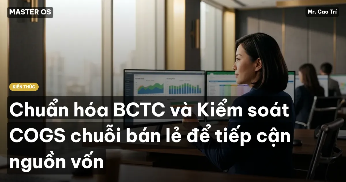 Chuẩn hóa BCTC và Kiểm soát COGS chuỗi bán lẻ để tiếp cận nguồn vốn