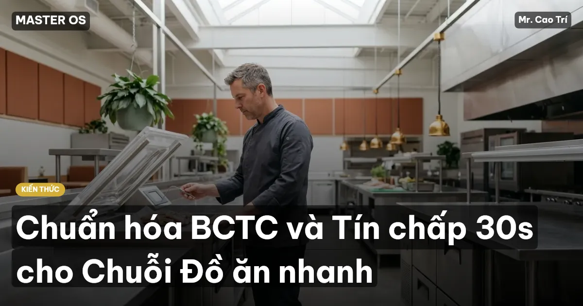 Chuẩn hóa BCTC và Tín chấp 30s cho Chuỗi Đồ ăn nhanh