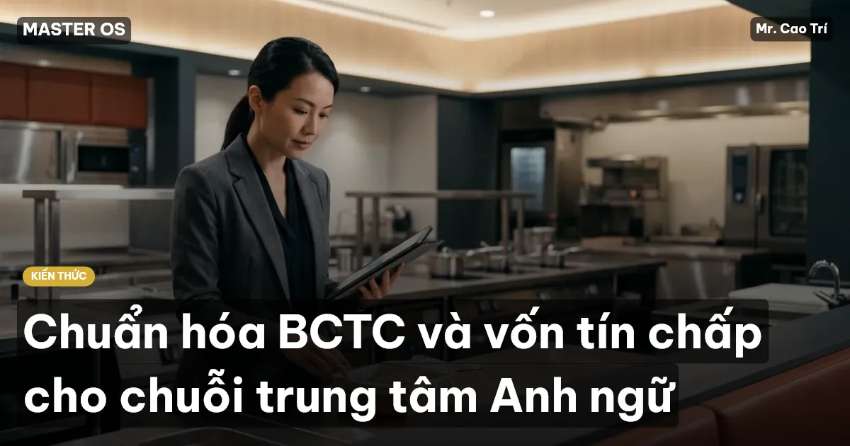 Chuẩn hóa BCTC và vốn tín chấp cho chuỗi trung tâm Anh ngữ