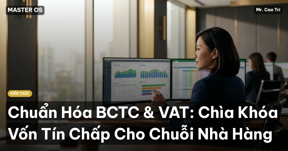 Chuẩn Hóa BCTC & VAT: Chìa Khóa Vốn Tín Chấp Cho Chuỗi Nhà Hàng