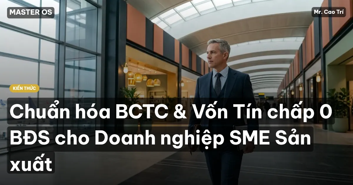 Chuẩn hóa BCTC & Vốn Tín chấp 0 BĐS cho Doanh nghiệp SME Sản xuất