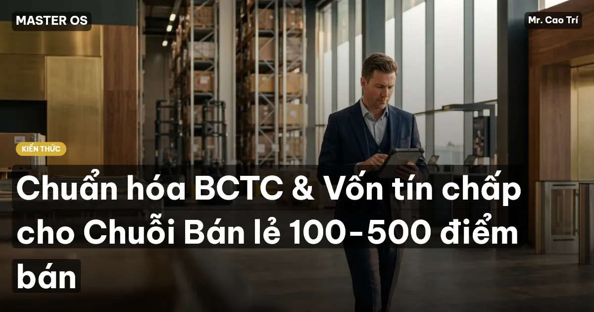 Chuẩn hóa BCTC & Vốn tín chấp cho Chuỗi Bán lẻ 100-500 điểm bán