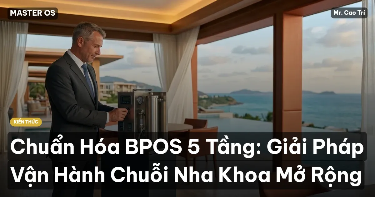 Chuẩn Hóa BPOS 5 Tầng: Giải Pháp Vận Hành Chuỗi Nha Khoa Mở Rộng