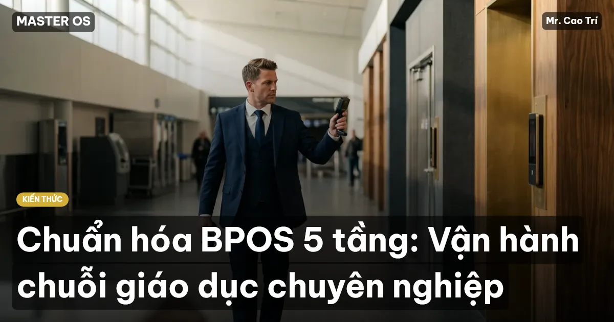 Chuẩn hóa BPOS 5 tầng: Vận hành chuỗi giáo dục chuyên nghiệp