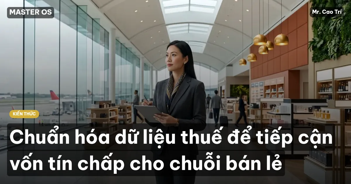 Chuẩn hóa dữ liệu thuế để tiếp cận vốn tín chấp cho chuỗi bán lẻ
