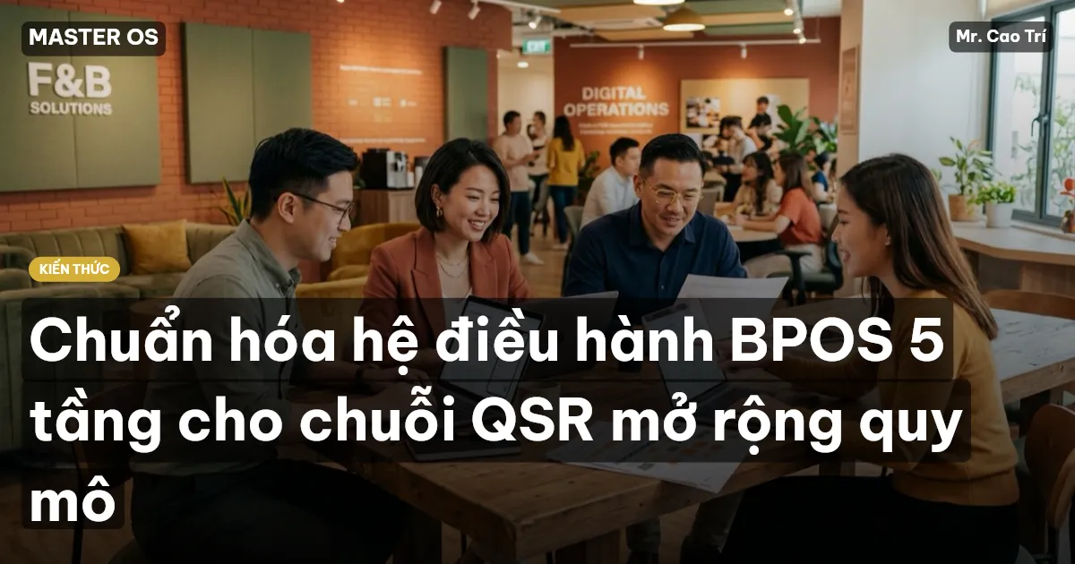Chuẩn hóa hệ điều hành BPOS 5 tầng cho chuỗi QSR mở rộng quy mô