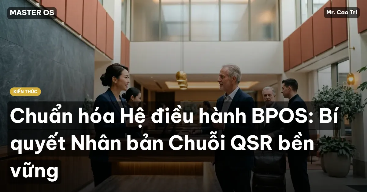 Chuẩn hóa Hệ điều hành BPOS: Bí quyết Nhân bản Chuỗi QSR bền vững