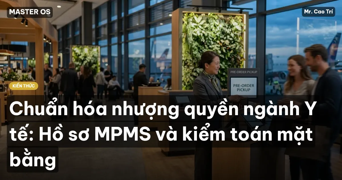 Chuẩn hóa nhượng quyền ngành Y tế: Hồ sơ MPMS và kiểm toán mặt bằng