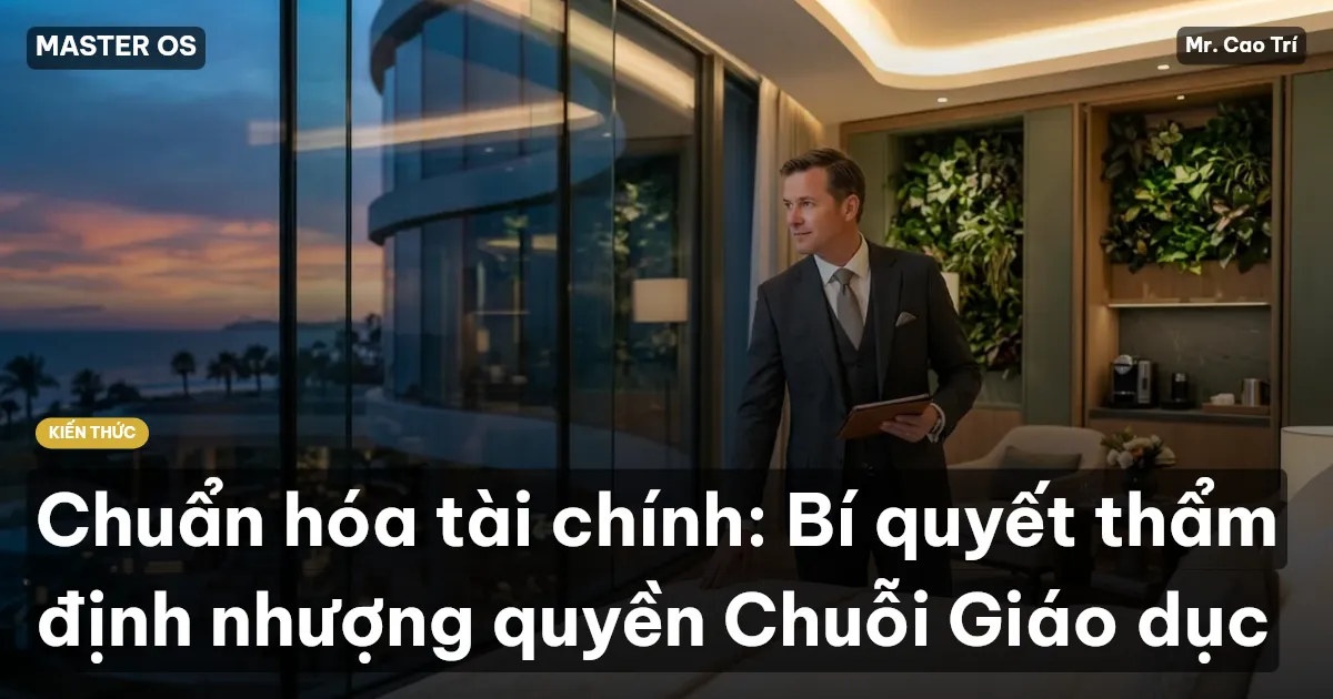 Chuẩn hóa tài chính: Bí quyết thẩm định nhượng quyền Chuỗi Giáo dục