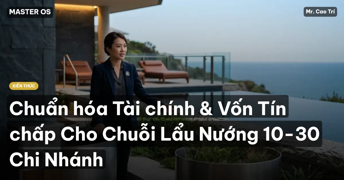 Chuẩn hóa Tài chính & Vốn Tín chấp Cho Chuỗi Lẩu Nướng 10-30 Chi Nhánh