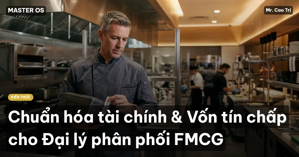 Chuẩn hóa tài chính & Vốn tín chấp cho Đại lý phân phối FMCG