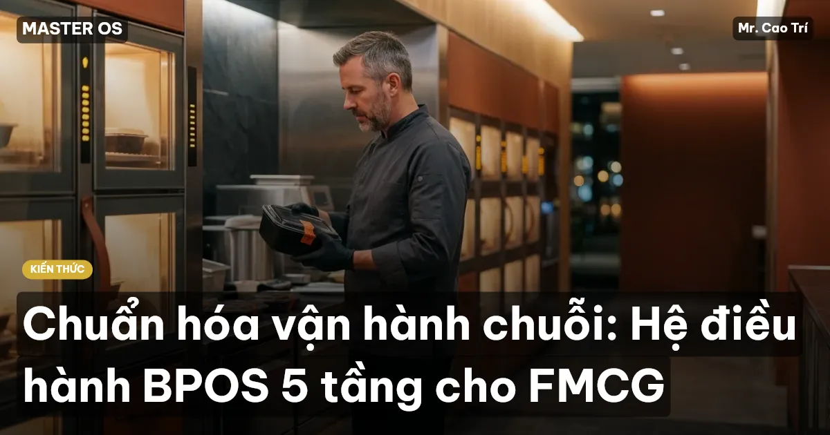 Chuẩn hóa vận hành chuỗi: Hệ điều hành BPOS 5 tầng cho FMCG