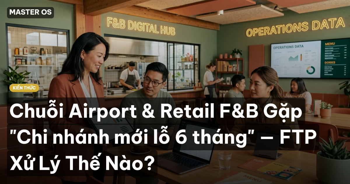 Chuỗi Airport & Retail F&B Gặp "Chi nhánh mới lỗ 6 tháng" — FTP Xử Lý Thế Nào?