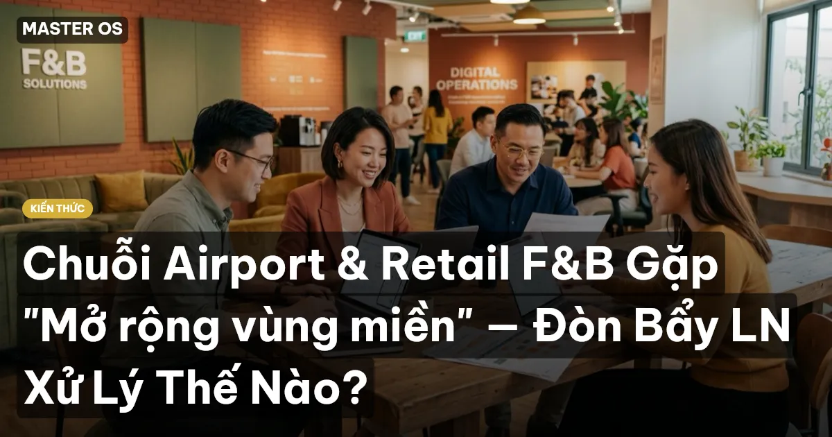 Chuỗi Airport & Retail F&B Gặp "Mở rộng vùng miền" — Đòn Bẩy LN Xử Lý Thế Nào?
