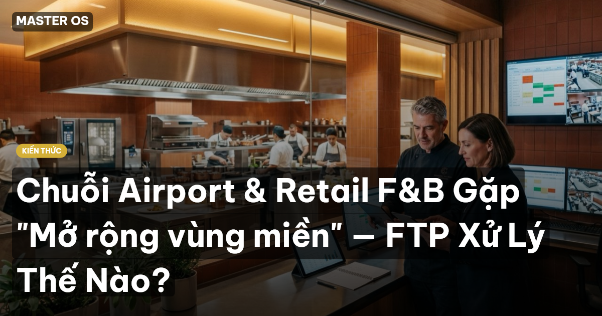 Chuỗi Airport & Retail F&B Gặp "Mở rộng vùng miền" — FTP Xử Lý Thế Nào?