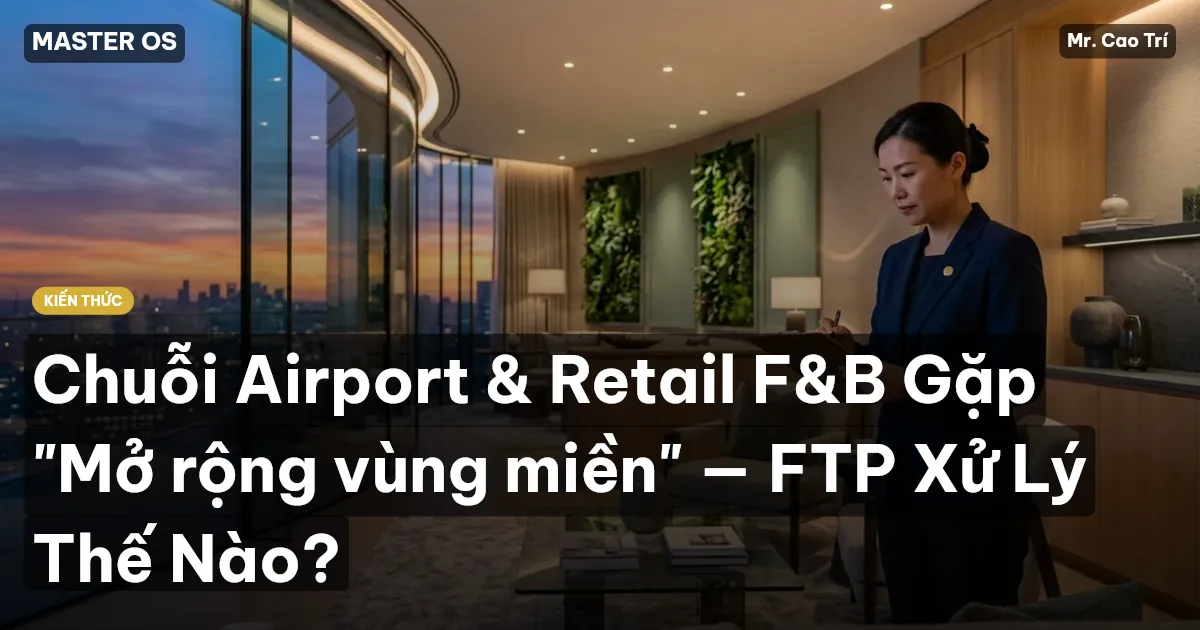 Chuỗi Airport & Retail F&B Gặp "Mở rộng vùng miền" — FTP Xử Lý Thế Nào?