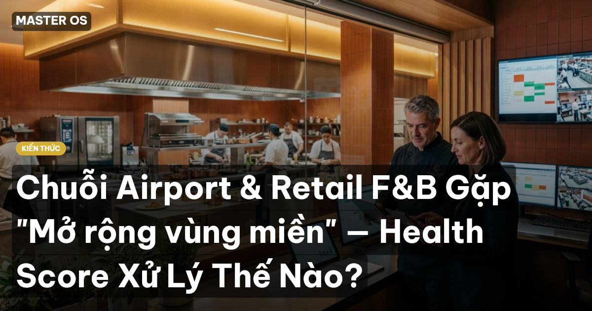 Chuỗi Airport & Retail F&B Gặp "Mở rộng vùng miền" — Health Score Xử Lý Thế Nào?