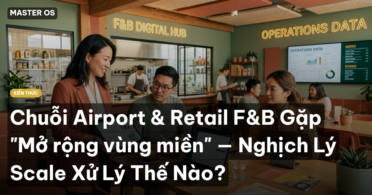 Chuỗi Airport & Retail F&B Gặp "Mở rộng vùng miền" — Nghịch Lý Scale Xử Lý Thế Nào?