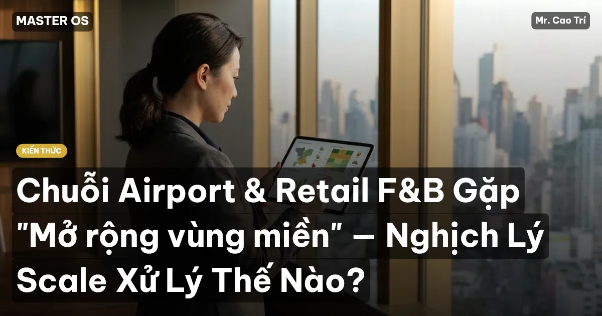 Chuỗi Airport & Retail F&B Gặp "Mở rộng vùng miền" — Nghịch Lý Scale Xử Lý Thế Nào?