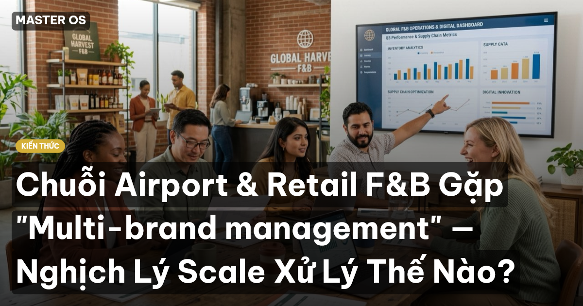 Chuỗi Airport & Retail F&B Gặp "Multi-brand management" — Nghịch Lý Scale Xử Lý Thế Nào?